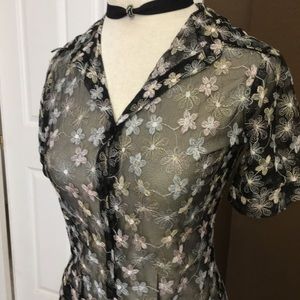 SOLD❗️90s VIBES Sheer Dress WITH POCKETS!